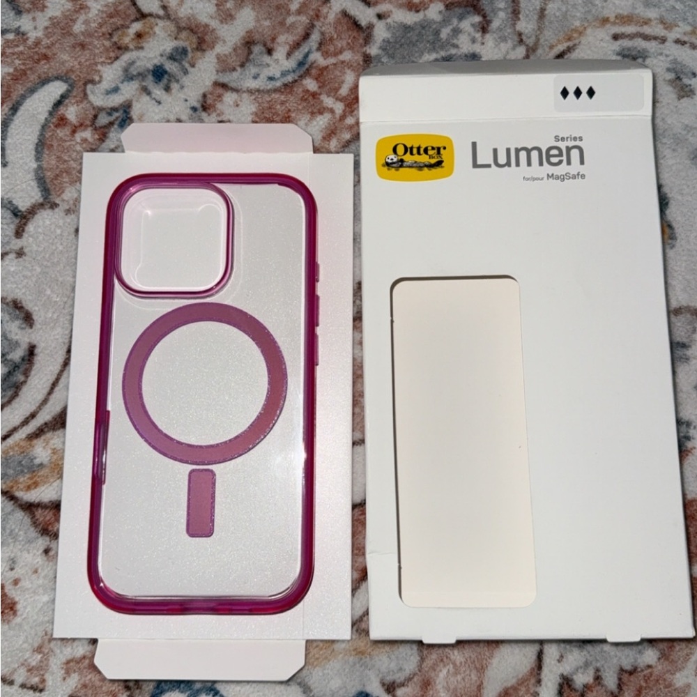 OtterBox Lumen Series MagSafe Case - Pink Iphone 16 Pro